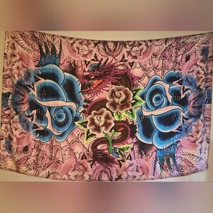 Ed Hardy Silk Women's Scarf